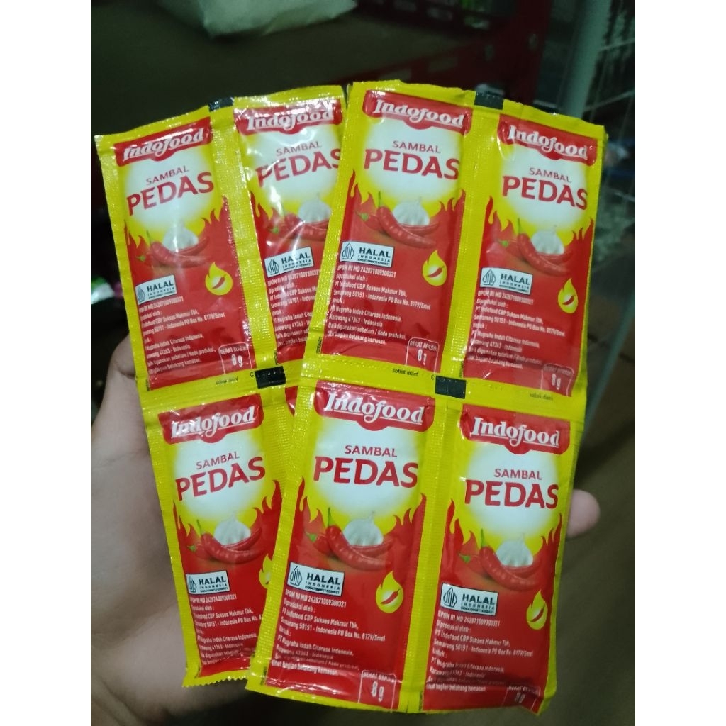 [12 Pcs] Saos Sambal Indofood | Sambal Pedas Indofood | Indofood Sachet