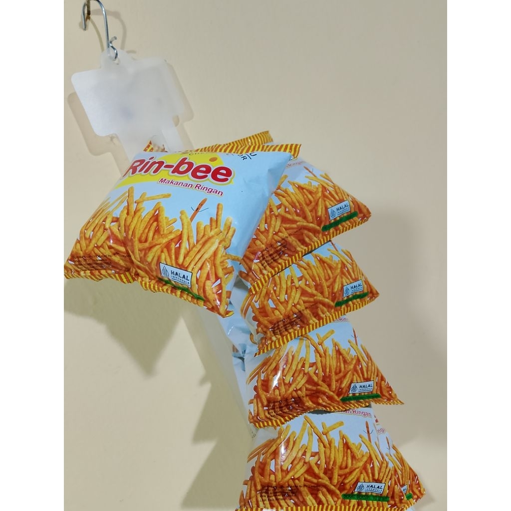 Snack Chiki Rin-bee stick keju cheese flavor isi 10pcs ala jepang makanan ringan stik keju