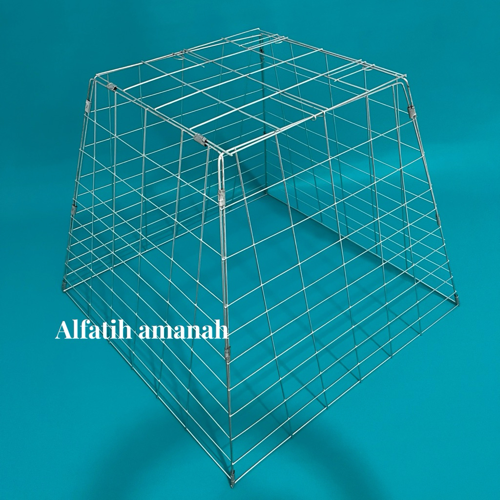 kandang jemuran ayam Piramid kandang lipat anti karat & anti korosi