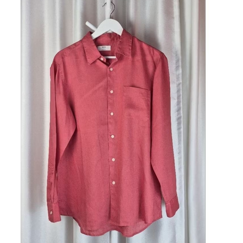 UNIQLO Kemeja Pria LINEN PREMIUM