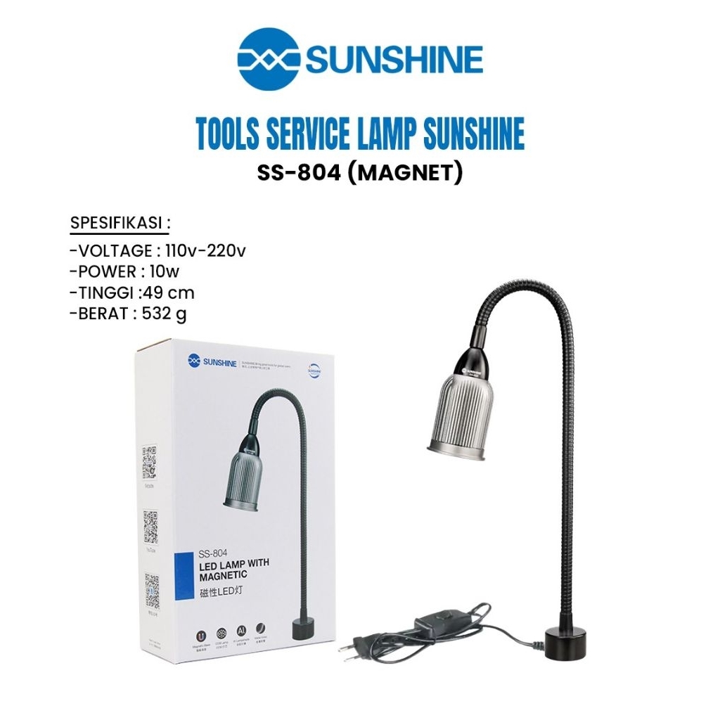 TOOLS SERVICE LAMP LAMPU SUNSHINE SS-804 MAGNET
