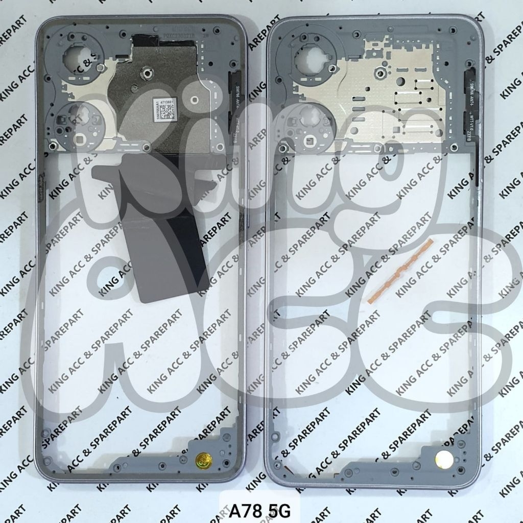 BEZZEL BAZEL BEZEL TULANG MESIN TENGAH OPPO A78 5G