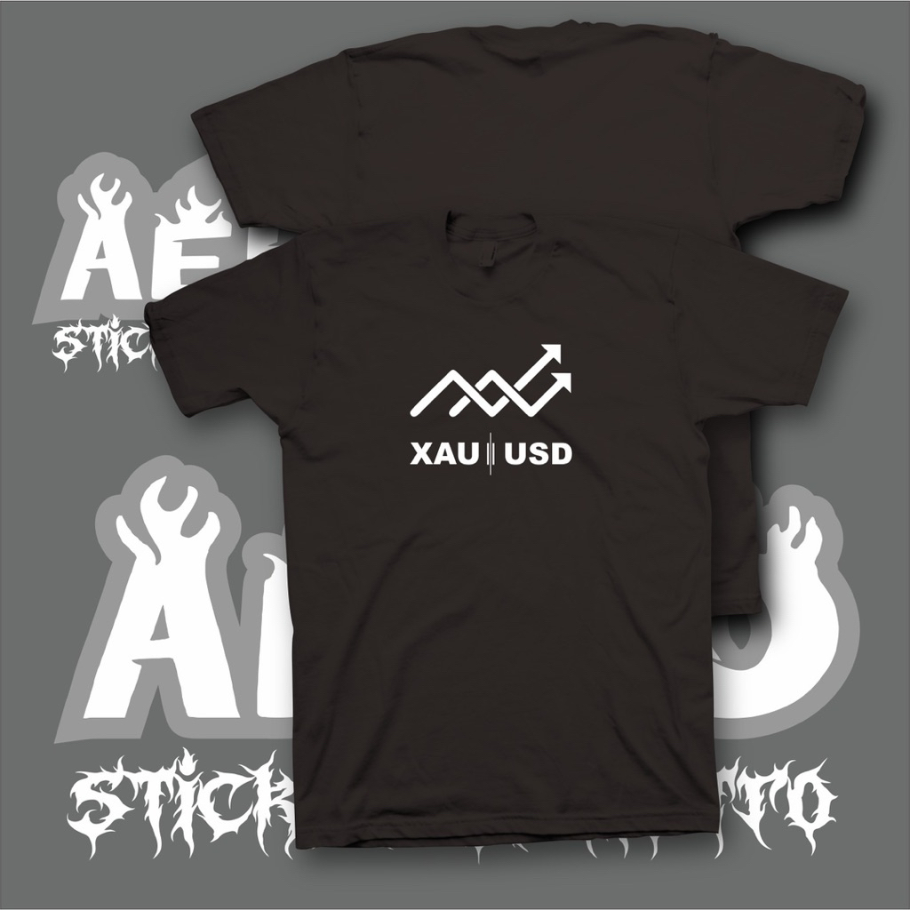 Kaos Trader Forex XAU/USD Baju Trading Forex Logo XAU USD