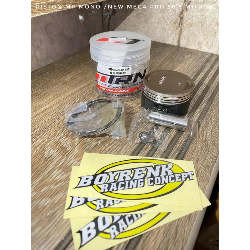 PISTON KIT RACING MITRON X NEW MEGA PRO PIN 14 DIAMETER 58.3  -  BRC OLSHOP