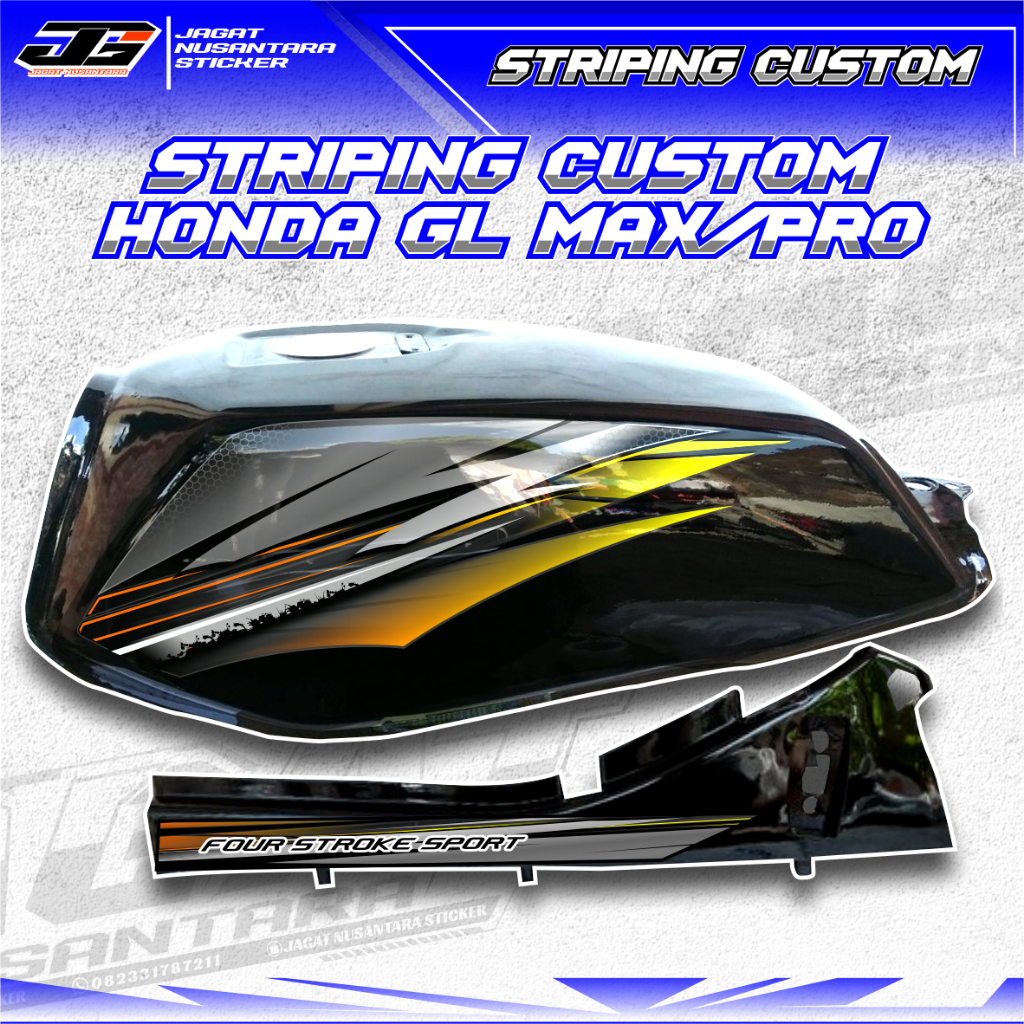 STRIPING HONDA GL TERBARU, STRIPING GL PRO MAX, STRIPING GL HEREK, STRIPING GL VARIASI TERBARU, STRI