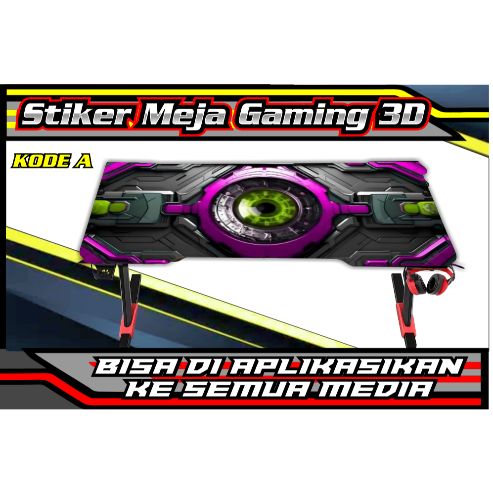 Stiker Meja Komputer | Meja Gaming | Meja Belajar | Stiker meja 3D