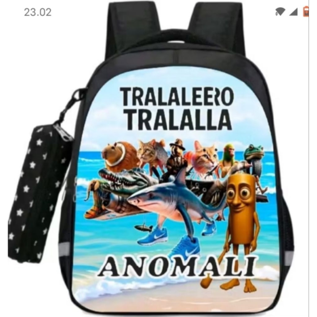 TAS TRALALELO ANOMALI ANAK SEKOLAH LAKI LAKI RANSEL SD KELAS 1-2