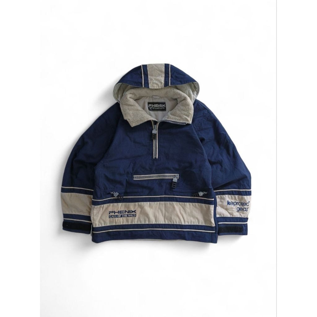 vintage phenix halfzip cagoule anorak keprotec gear jaket