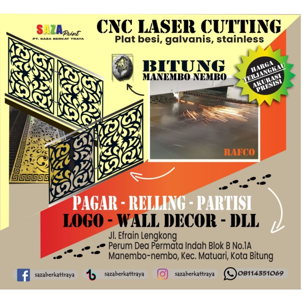JASA LASER CUTTING/PLAT LASER CUTTING/LASER CUTTING PLAT BESI/CNC LASER CUTTING