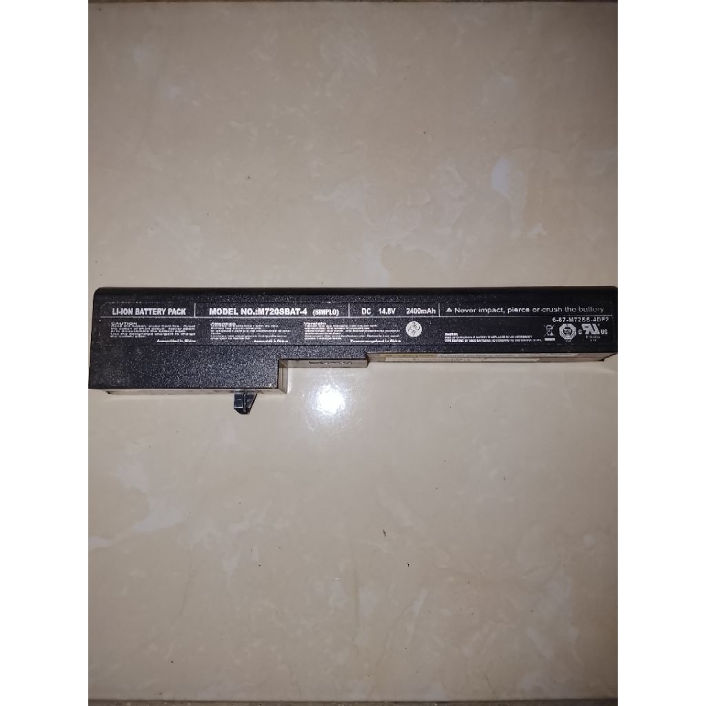 Baterai Laptop Axioo Model M720SBAT-4 14.8V 2400mAh