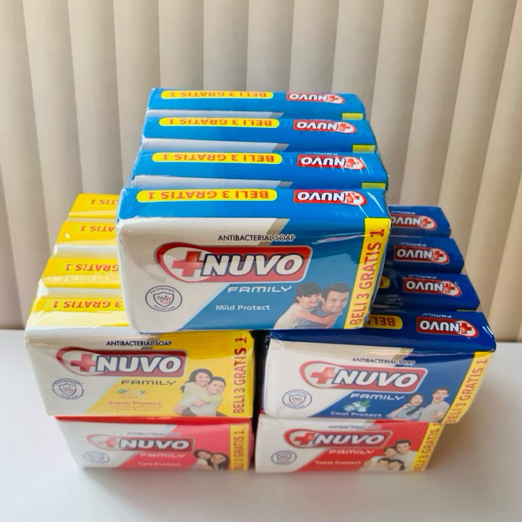 Nuvo sabun batang jumbo 100gr banded isi 4
