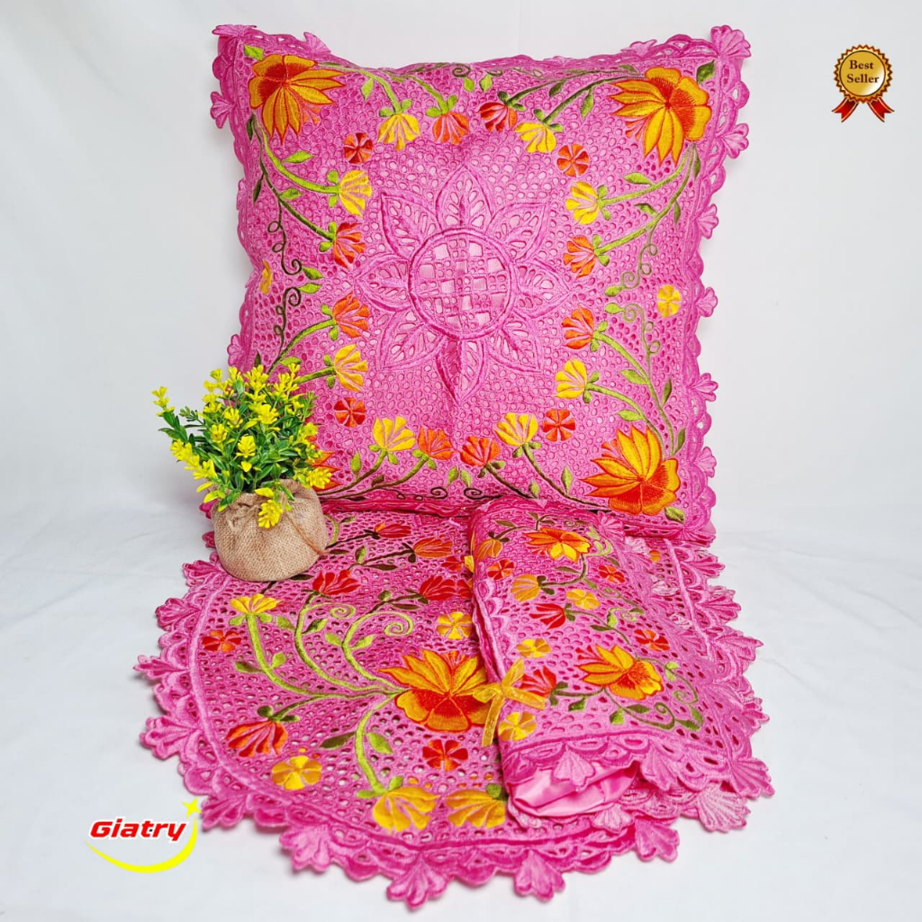 Sarung bantal sofa pink cerah/caver bantal kursi Set sarung bantal kursi