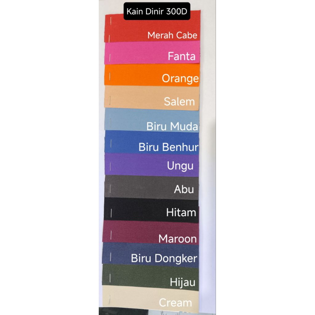 Bahan Tas Kain Dinir Nylon 300D