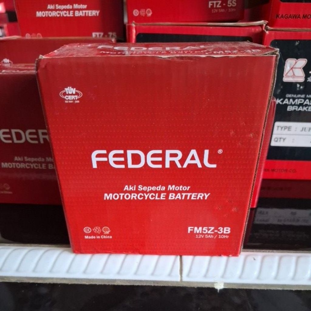 AKI SEPEDA MOTOR FEDERAL BATTERY  AKI FULL KERING