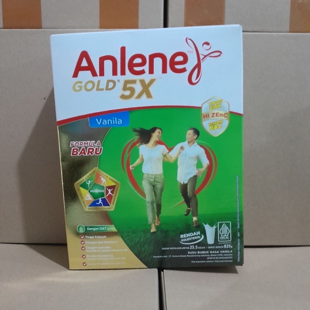 

Anlene gold 5x vanila original coklat 825/850g