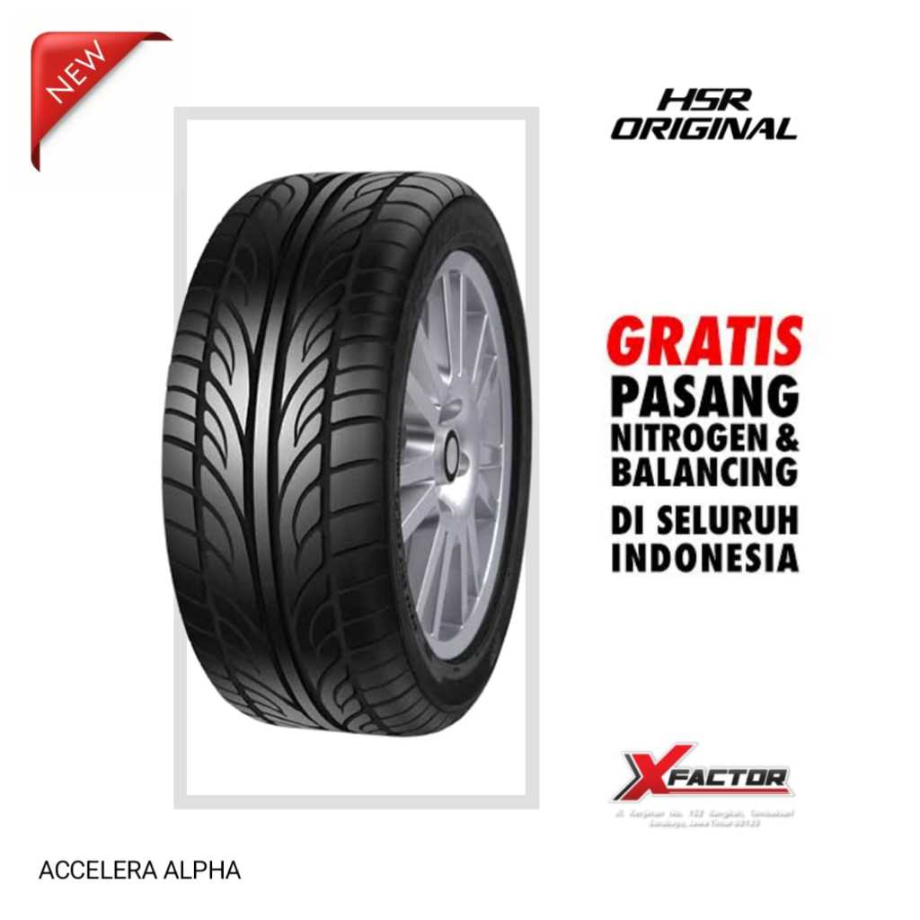 205/35 R18 BAN MOBIL ACCELERA ALPHA 205 35 R18 PRODUKSI TERBARU GRATIS PASANG BALANCING