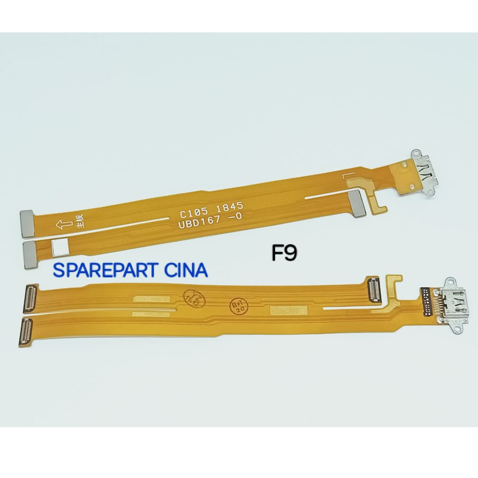 FLEXIBLE OPPO F9 CONECTOR CAS / KONEKTOR CHARGER OPPO F9