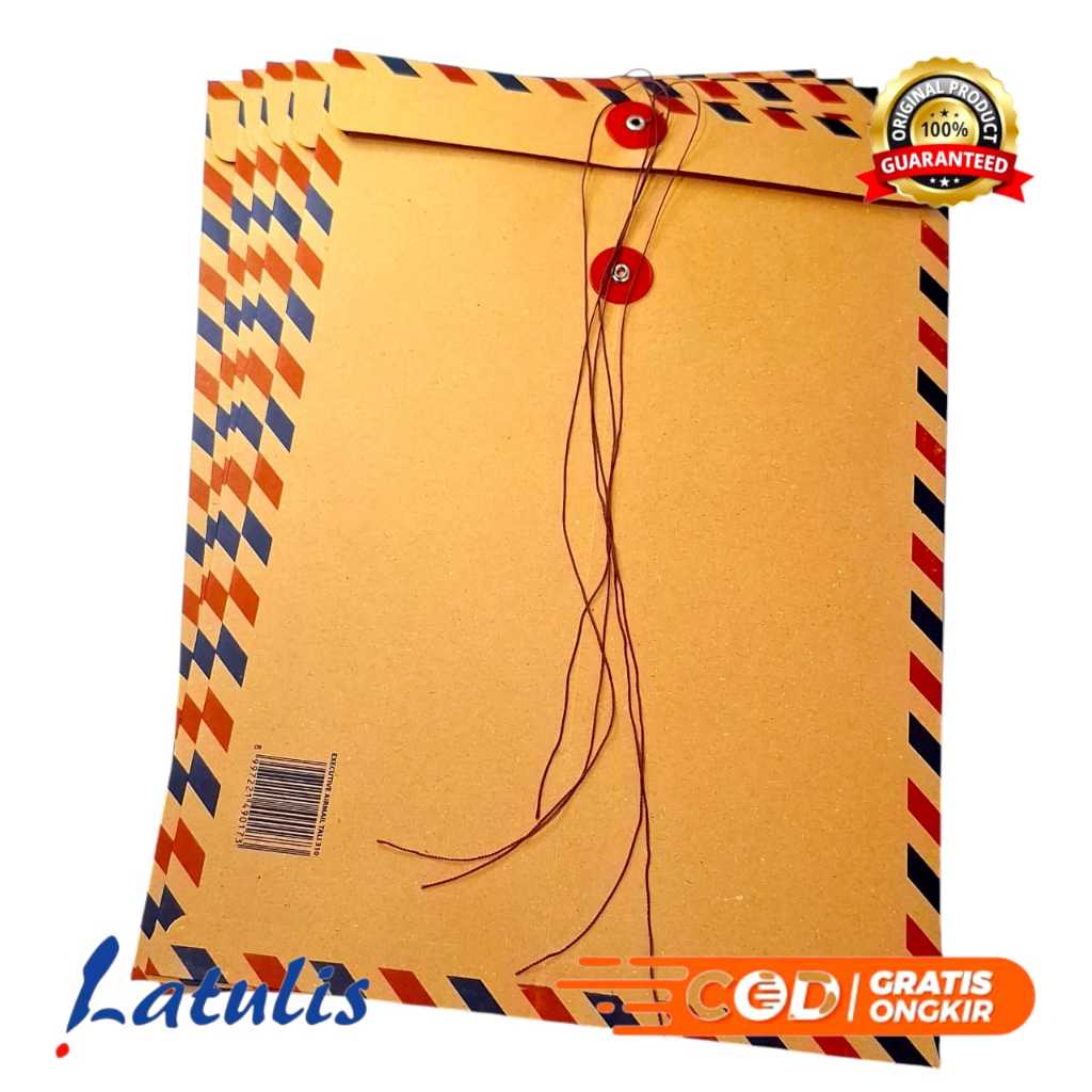 (10 PCS) AMPLOP COKLAT MAP TALI LAMARAN 310 UKURAN FOLIO MERK EXECUTIVE