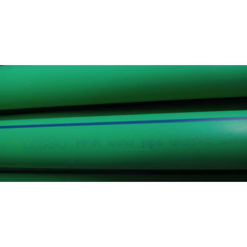 PIPA PPR AIR DINGIN 3/4 INCH (DN25) S5 PN10 (2.3MM) X 4 METER GREEN MERK LESSO