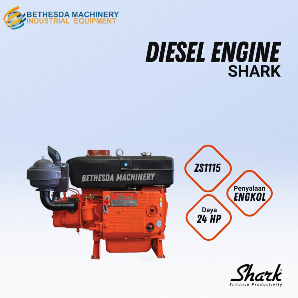 Mesin Diesel 24 Hp Shark Engkol ZS 1115 Diesel 24 PK