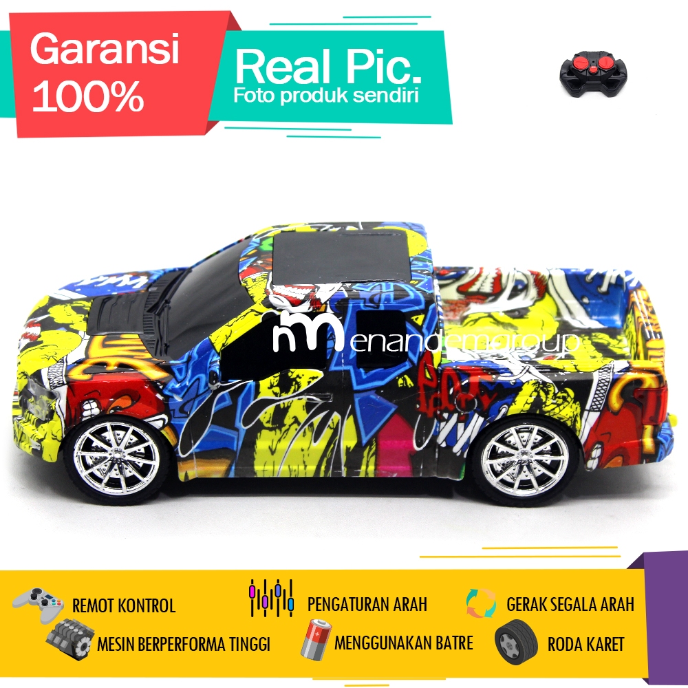 HOT DEALS Mainan Mobil Remot Kontrol RC Adventure Car Offroad Double Cabin Trail Monster Model