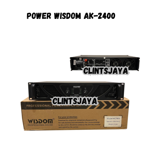 Power Wisdom AK-2400 Power Amplifier Wisdom AK 2400