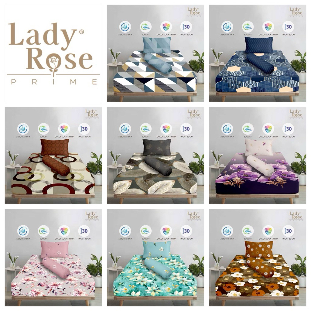 Sprei Lady Rose Prime 120x200 Tinggi 30 cm / Sprei 120x200 Tinggi 30 cm Lady Rose Prime - Sprei Lady