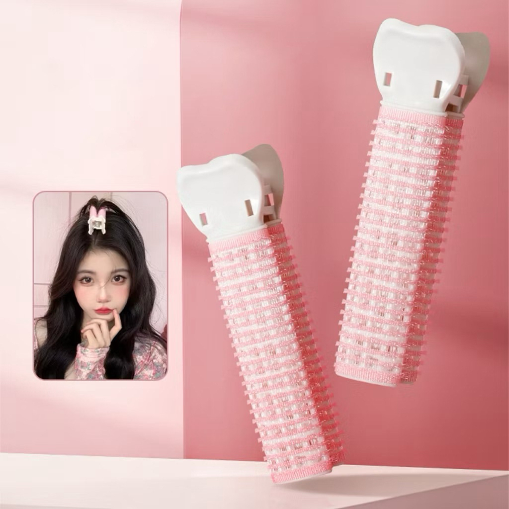 Roll jepit rambut klip Roller plastik