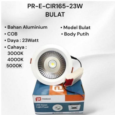 downlight led cob 23 watt/Panel led Bulat Cob/Lampu Led