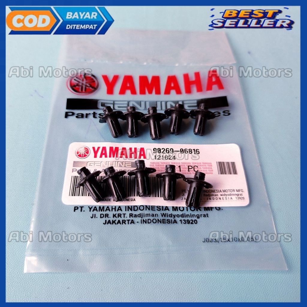 BAUT CLIP KANCING PLASTIK YAMAHA NMAX AEROX / KLIP KANCING BODY YAMAHA NMAX AEROX/ BAUT CLIP BODY YA