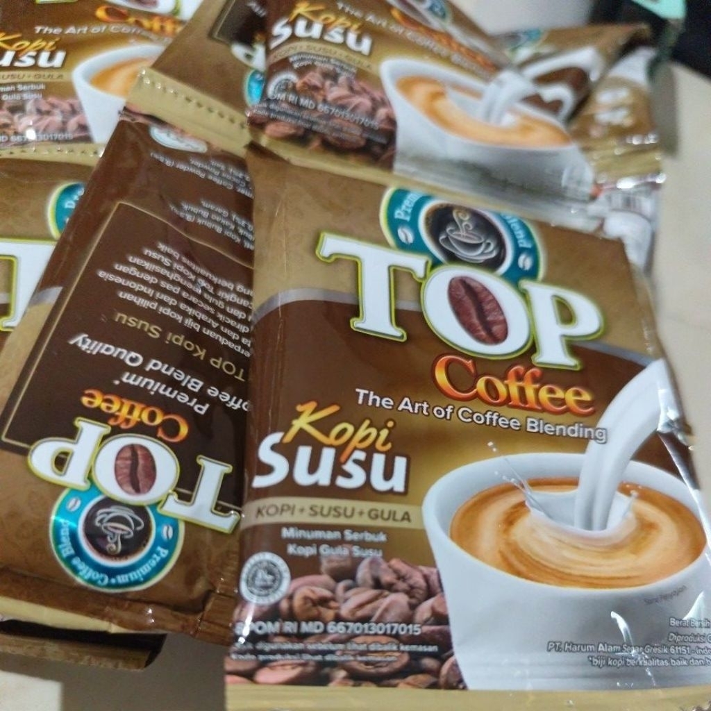 Top kopi susu renceng,kopi susu top