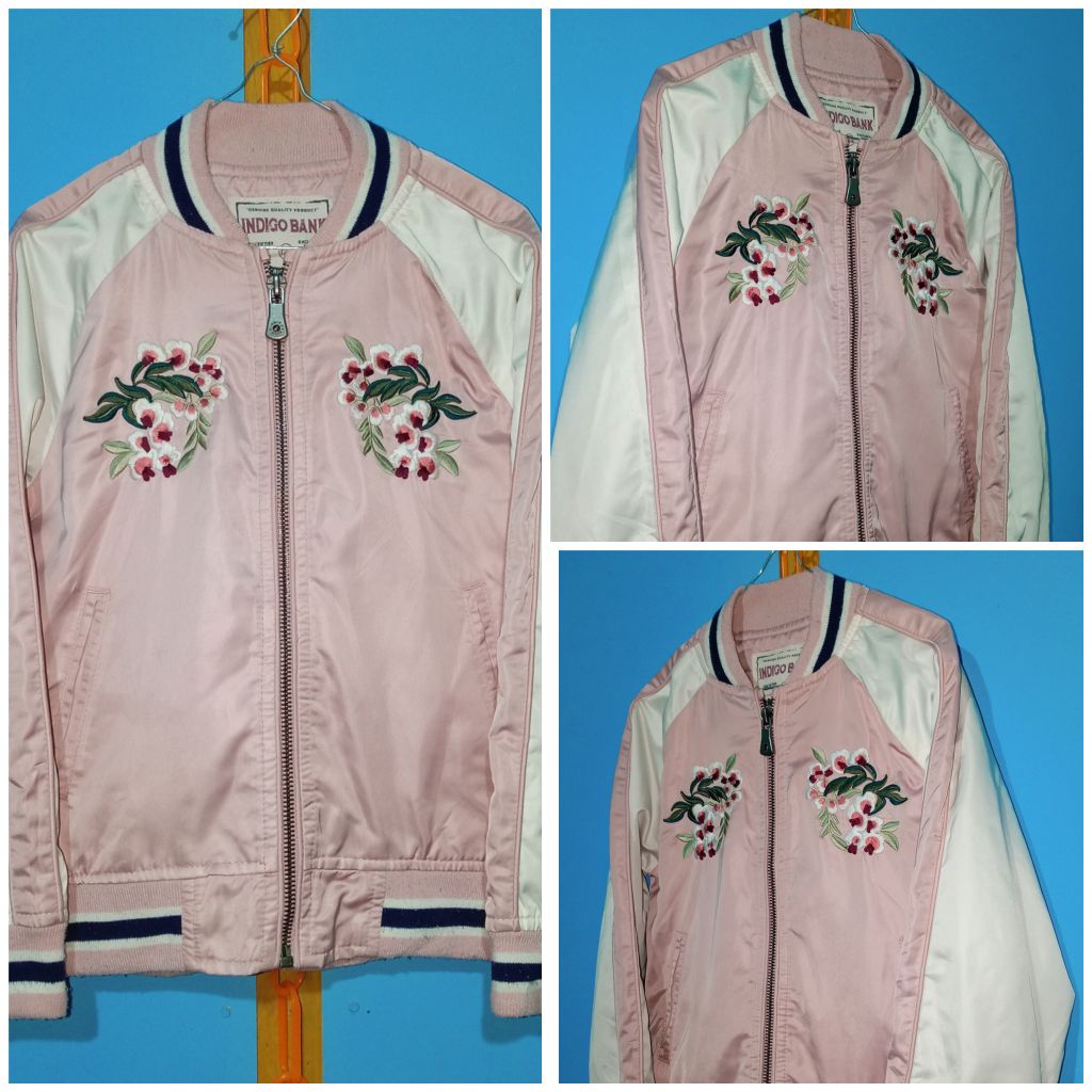 Jaket Anak Bomber Sukajan Indigo Bank
