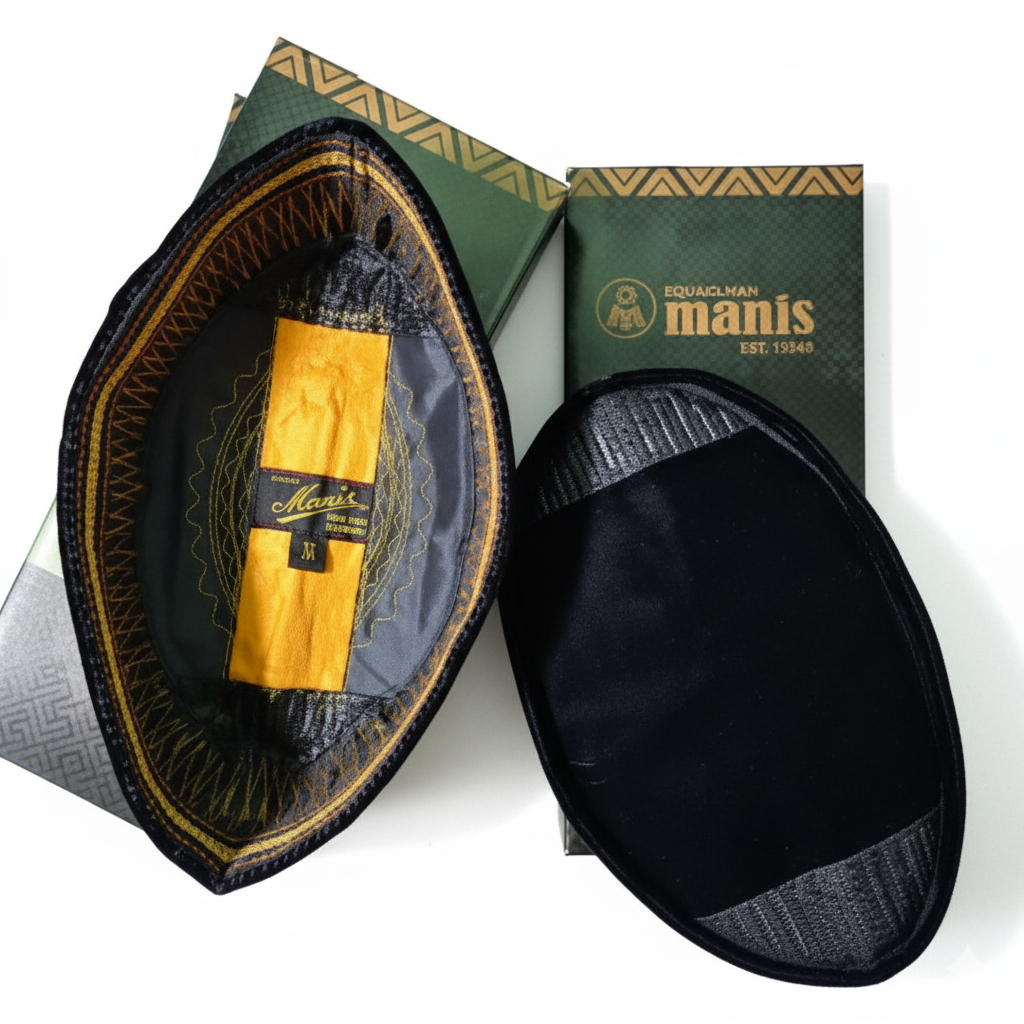 Peci Songkok Manis Hitam Beludru Tanpa Kertas Songkok Hitam Polos Ac Merk Manis Muslim Peci Kopiah D