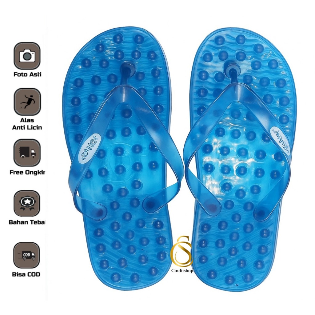 SANDAL JEPIT WALKER KESEHATAN AKUPUNTUR Sendal WANITA PRIA UNISEX DURI BESAR Relaksasi Rematik