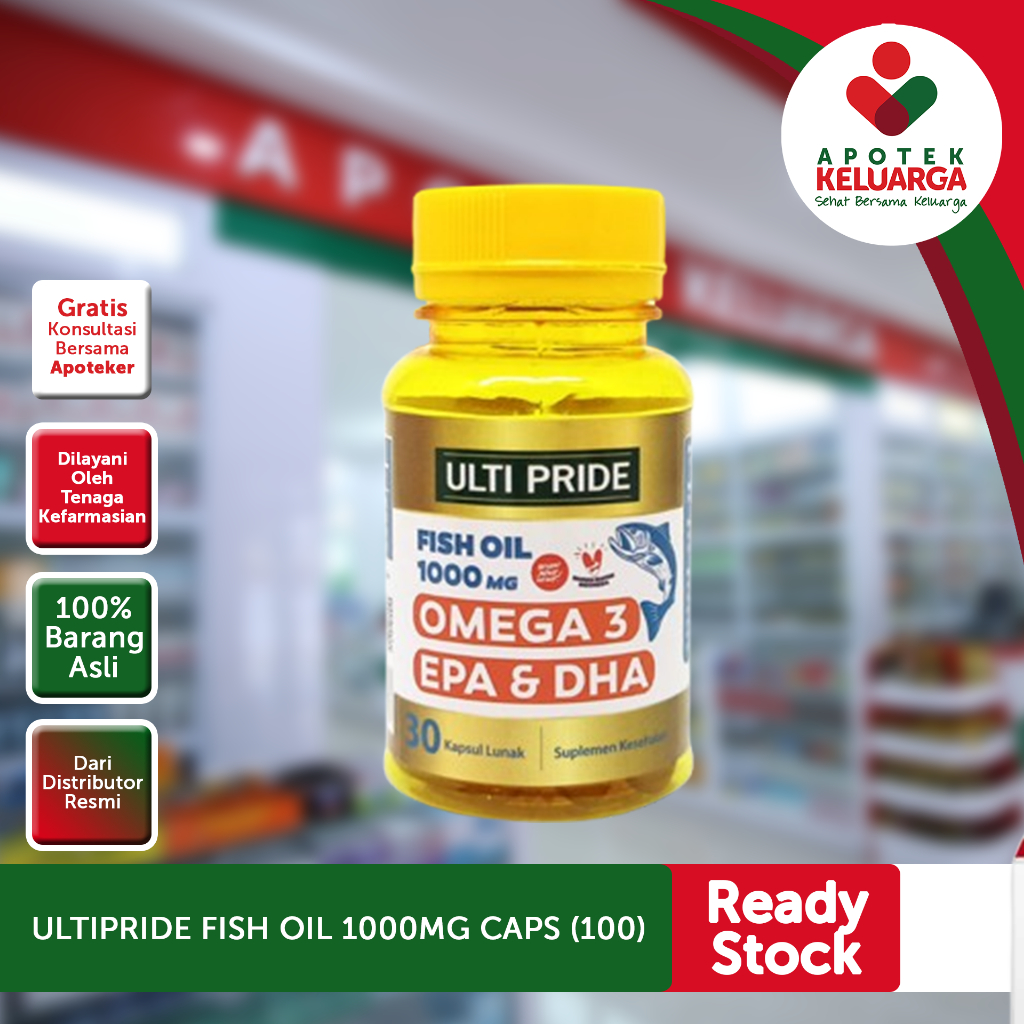 ULTI PRIDE FISH OIL 1000 MG ISI 30 / Ulti Pride Fish Oil