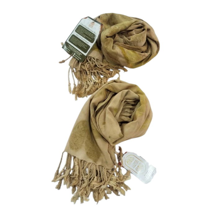 Syal Ecoprint/Scraft Ecoprint/Selendang Ecoprint