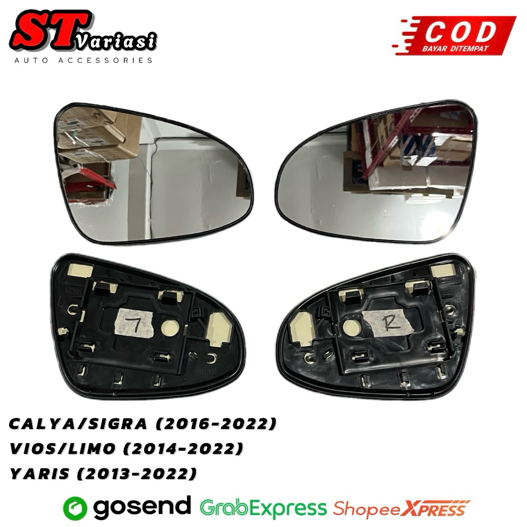 Kaca Spion Refil - Spion Mobil Calya Sigra Vios Yaris 2016 2017 2018 2019 2020 2021 2022