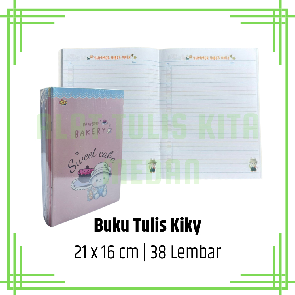 (1 Bungkus) Buku Tulis Kiky 38 Lembar / Buku Tulis Murid Anak Sekolah Kiky 38 Lembar
