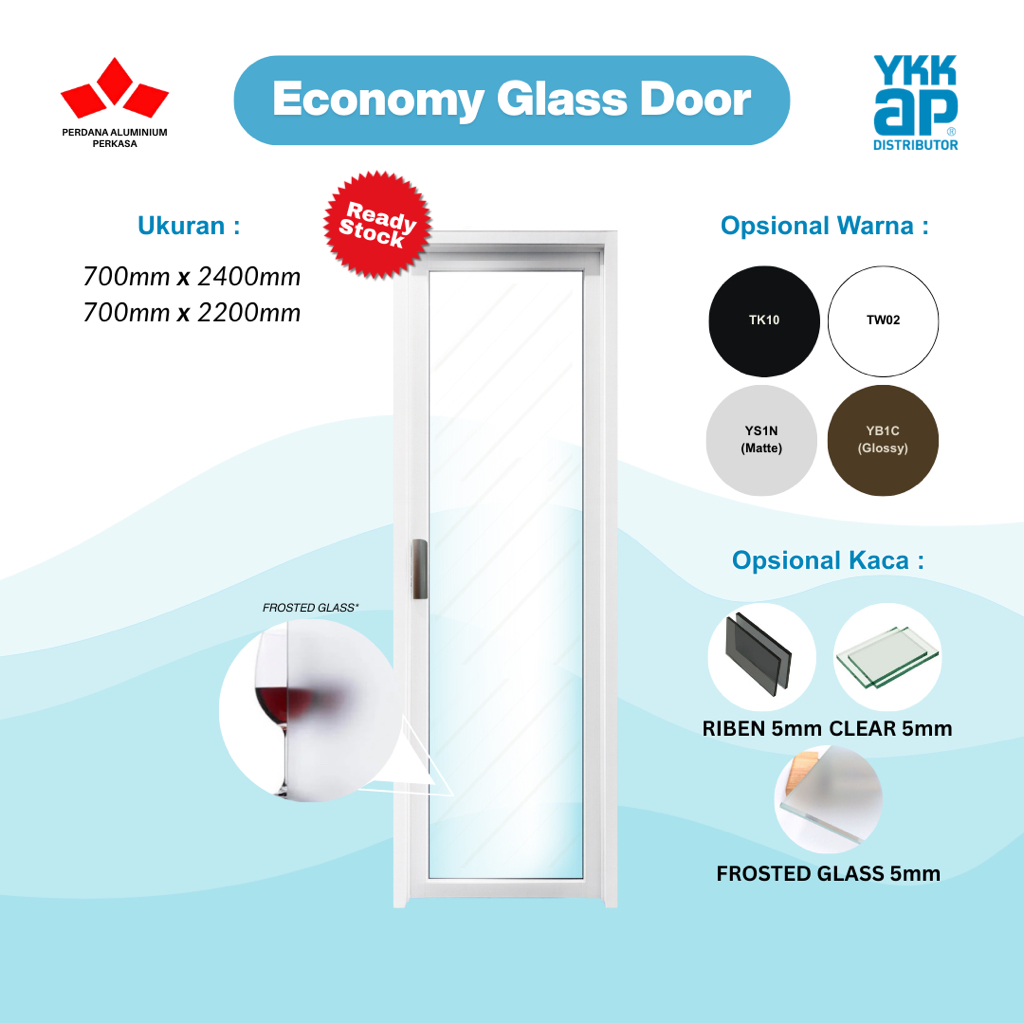 PINTU KACA EKONOMI (SF BAR SERIES) BY YKK AP