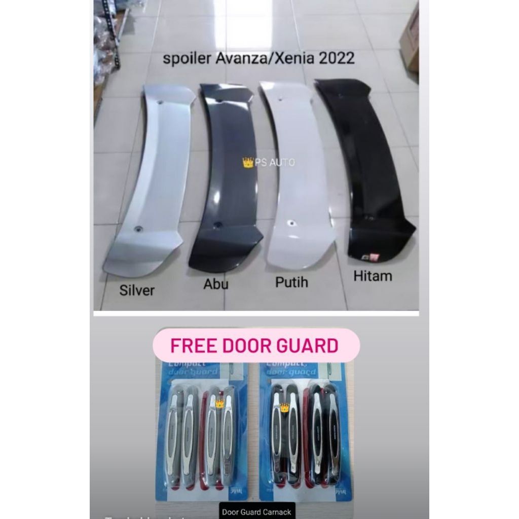 Spoiler Veloz Avanza Xenia 2022 + Lampu / spoiler Avanza Xenia 2022 / Spoiler Veloz 2022
