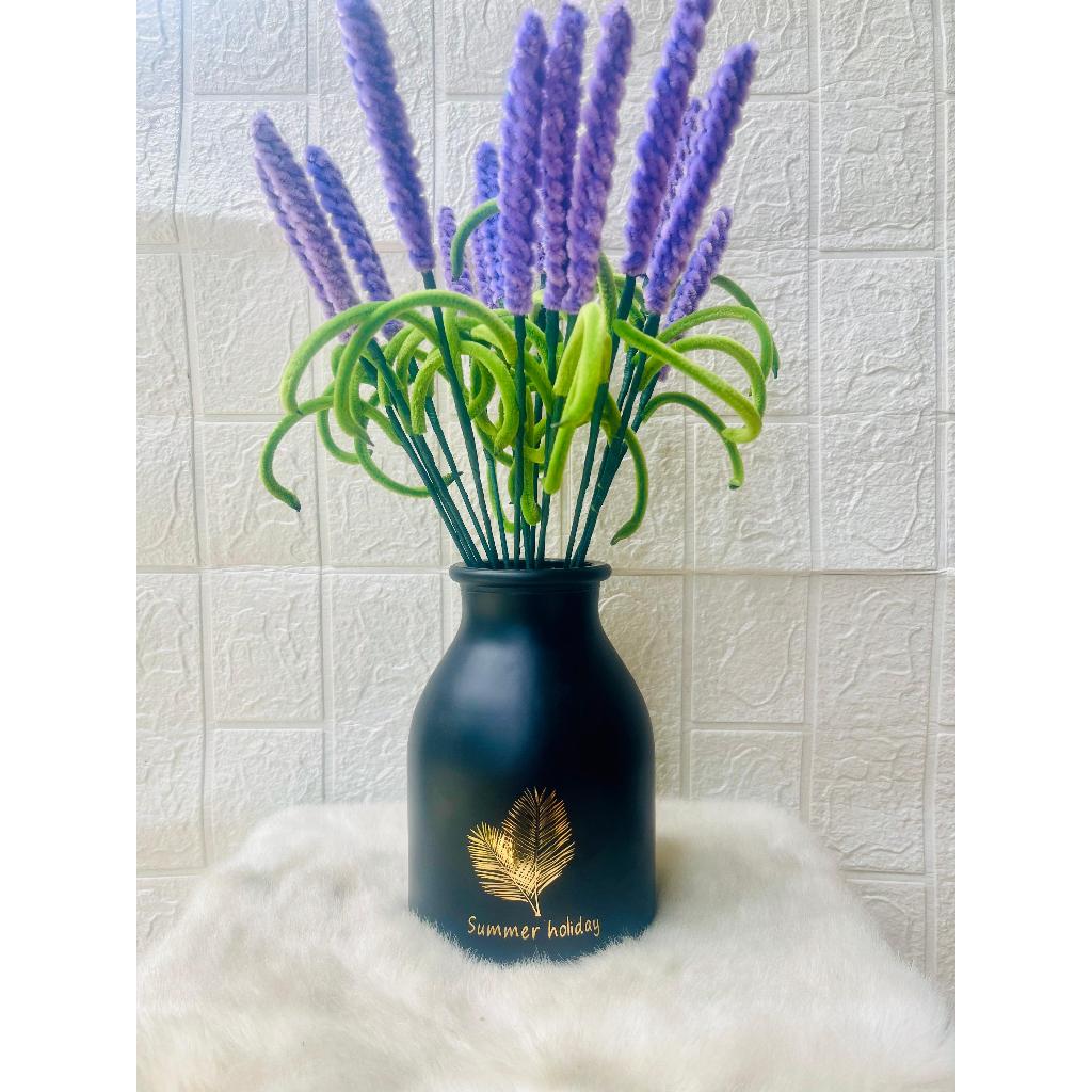 Vas Bunga Hias Vas Bunga Berwarna Vas Kaca Tabung Vas Bunga Aestetik Vas Bunga Berwarna