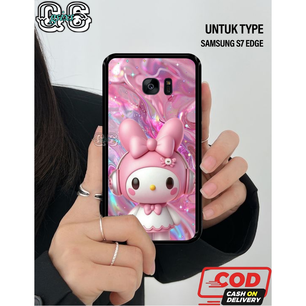 Casing Case Hp Samsung S7 Edge  [ MOTIF MELODY ] Aneka casing, case, kondom hp, custom case, case ae