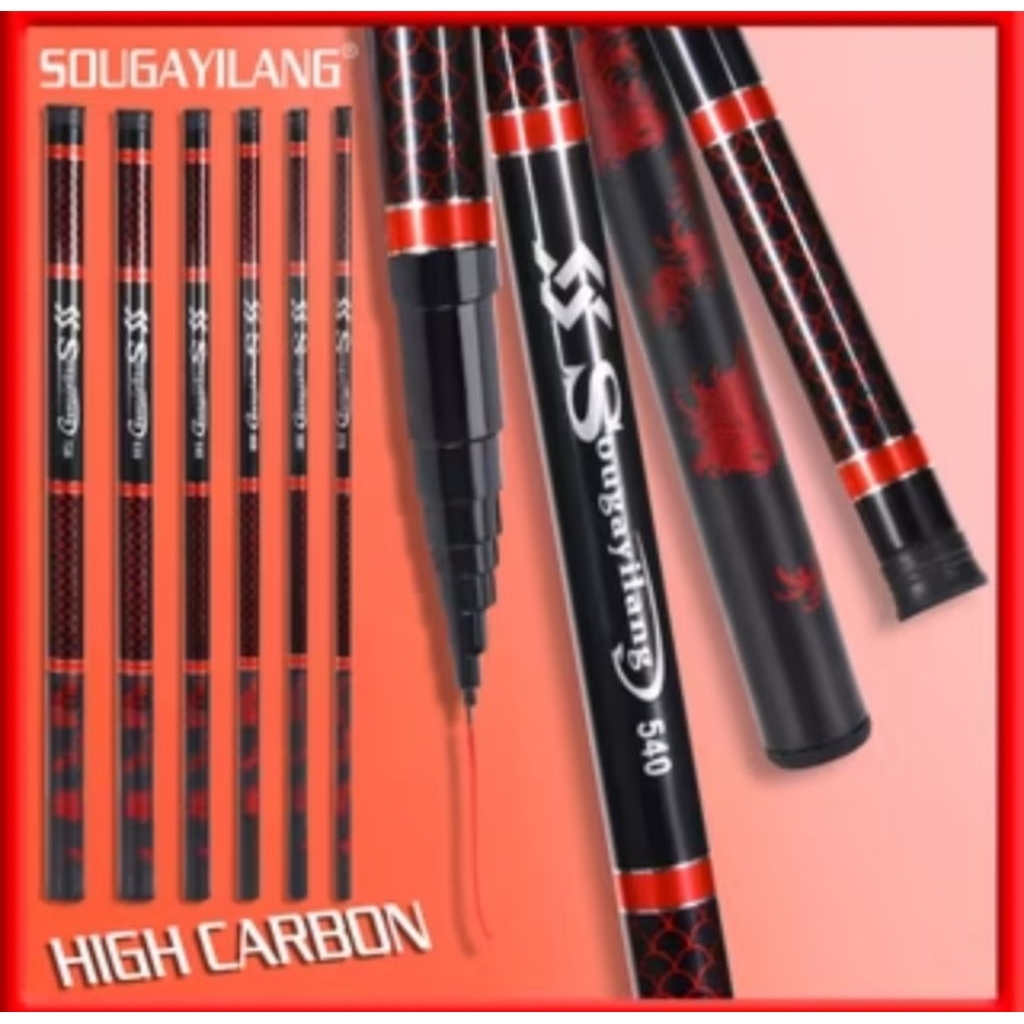 Joran tegek fishing rod carbon / 270m.300m 360m.450m