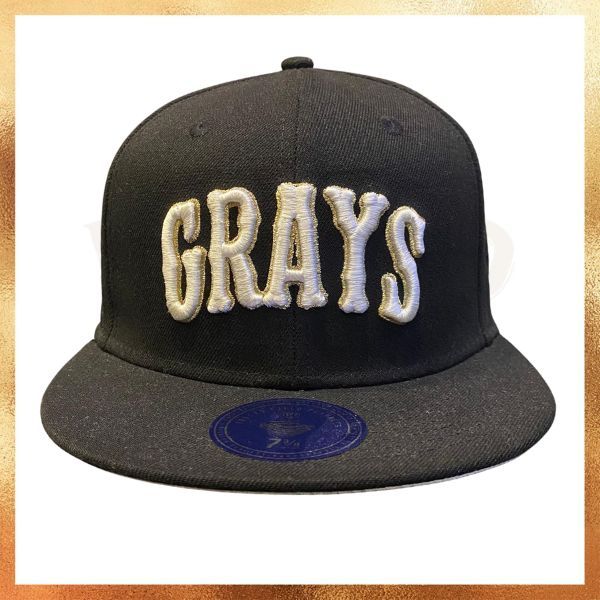 Topi Ebbets Field Grays Black Fitted Black Hat Original