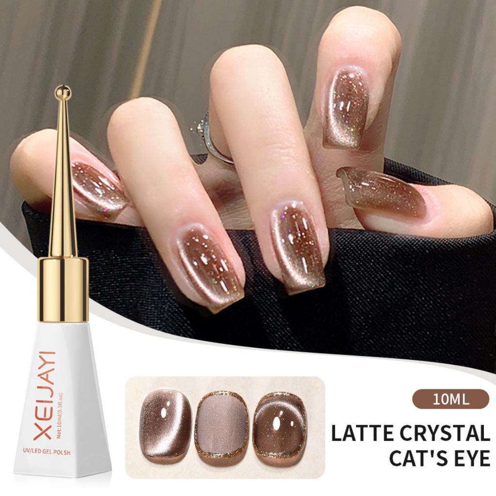 Kutek Gel Mahagony Latte / Kutek Nail Art Latte Coklat Mahagony