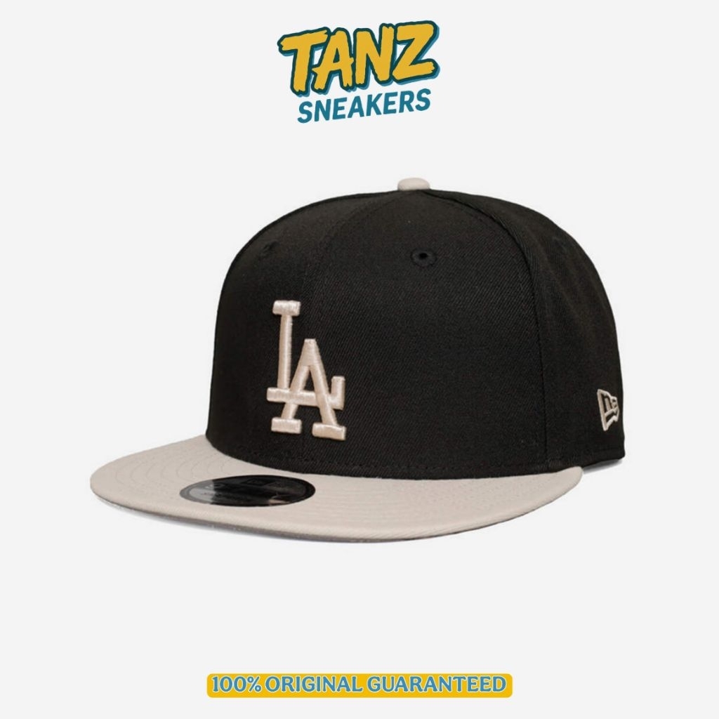 TOPI SNAPBACK NEW ERA CAP 9FIFTY LA DODGERS BLACK STON ORIGINAL RESMI BNIP