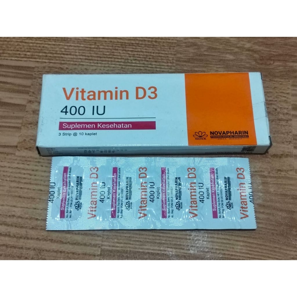 VITAMIN D3 400 IU NOVAPHARIN STRIIP 10 TABLET