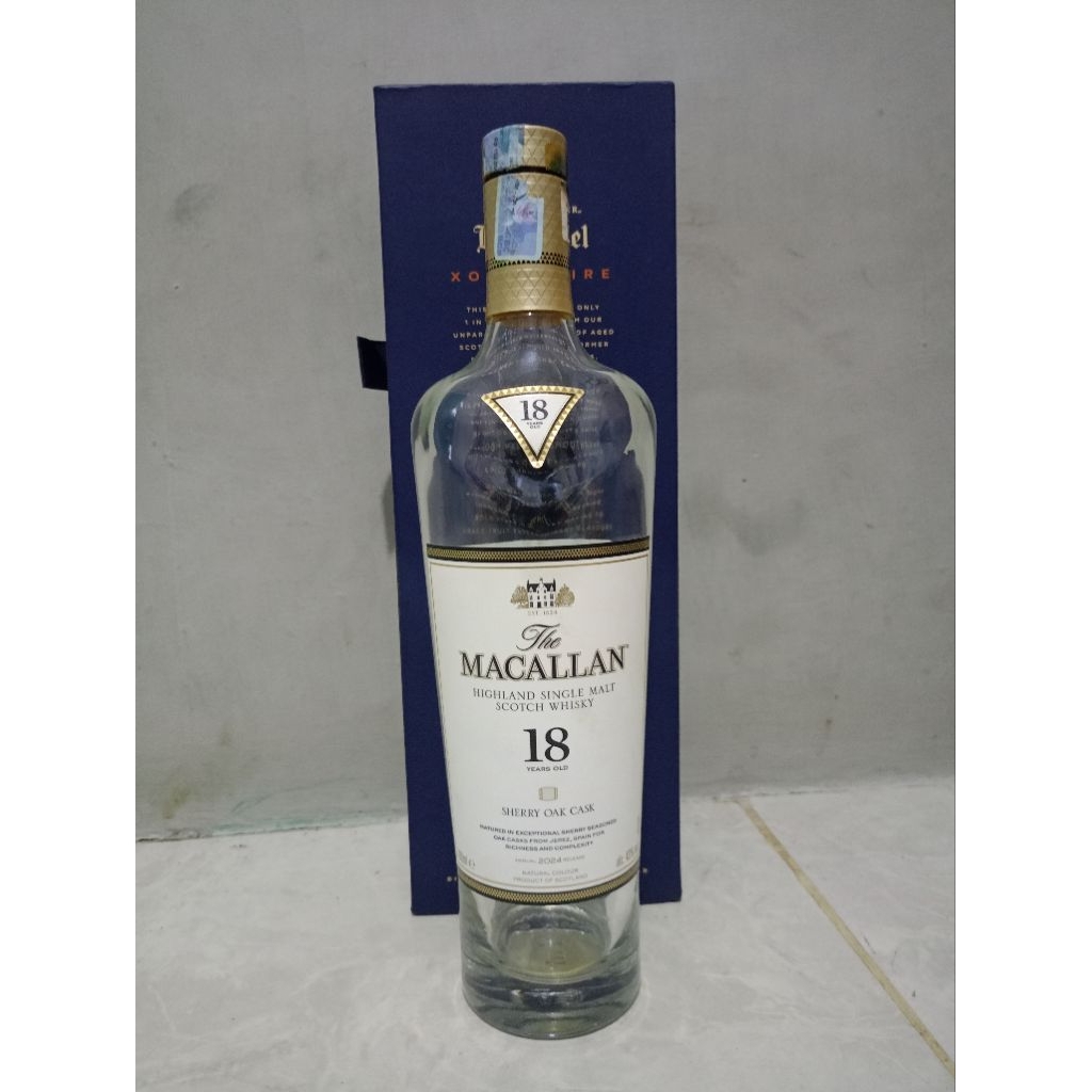 botol bekas macallan 18