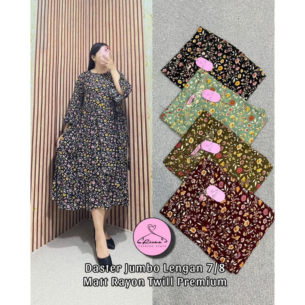 NEW Daster Lengan 7/8 Motif dan Model Terbaru Kekinian Daster Wanita