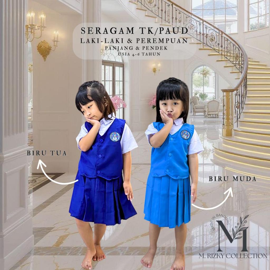 Set Seragam TK Nasional Laki-Laki dan Perempuan Panjang/Pendek